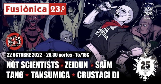 El 22 d’0ctubre, concert central del Fusiònica 23.0 a l’Estraperlo de Badalona